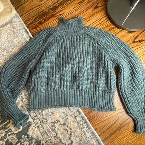 Women's Ribbed Knit Sweater - Seafoam